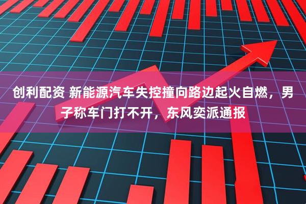 创利配资 新能源汽车失控撞向路边起火自燃，男子称车门打不开，东风奕派通报